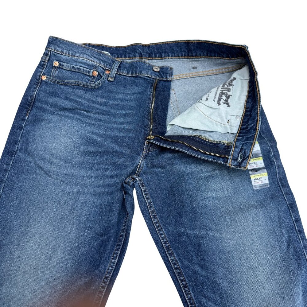 NEW Levi's Flex 511 Slim Fit Stretch Blue Jean Men's Denim Pants, Size 38x32 - Picture 4 of 12